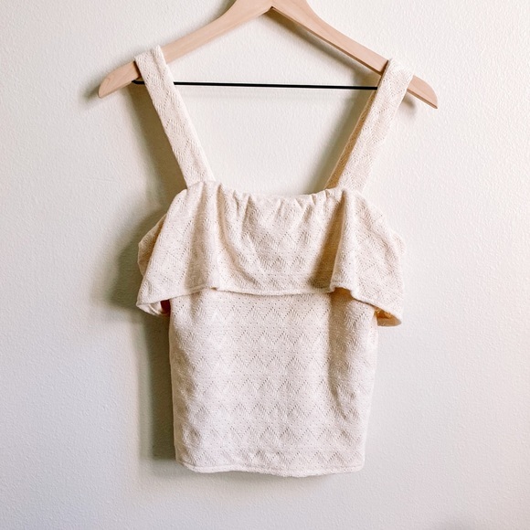 Madewell Tops - Madewell Knit Ruffle Tank